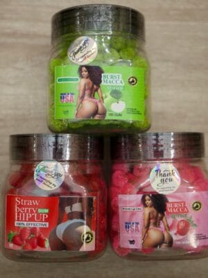 Burst Macca Butt‑Up  And Strawberry Hip‑Up Gummies